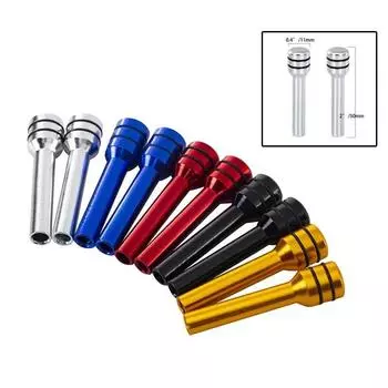 2 шт. Автомобильная универсальная ручка дверного замка, штифты из алюминиевого сплава, кнопка внутреннего замка для грузовика, аксессуары синий