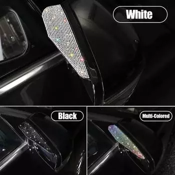 2 шт., автомобильное боковое зеркало заднего вида, козырек от дождя и бровей, солнцезащитный козырек, защита от снега, защитный чехол от непогоды, универсальные автомобильные аксессуары чёрный