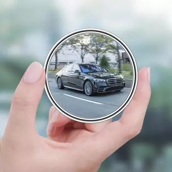 2 шт. Автомобильное зеркало для слепых зон, безрамное вспомогательное зеркало заднего вида, универсальное широкоугольное регулируемое маленькое зеркало для мотоцикла