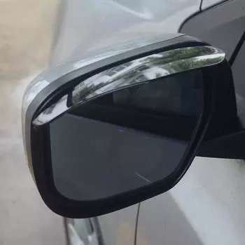 2 шт. Автомобильное зеркало заднего вида, дождевик для бровей, карбоновый чехол от дождя для заднего вида автомобиля чёрный