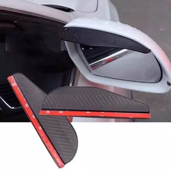 2 шт. автомобильное зеркало заднего вида с дождевой бровью из углеродного волокна солнцезащитный козырек протектор прозрачный вид для дождя автомобильные зеркала аксессуары