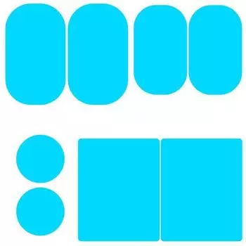 2 шт. Автомобильное зеркало заднего вида, пленка для окна, водонепроницаемая, противотуманная, непромокаемая, защитная наклейка для автомобиля, дождевик, прозрачное зеркало для окна автомобиля 95mmx95mm