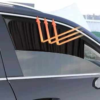 2 шт. Автомобильные аксессуары для интерьера, универсальные автомобильные шторы для защиты окон от ультрафиолета, солнцезащитный козырек для автомобиля, теплоизоляция, солнцезащитный козырек чёрный