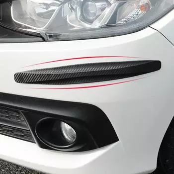 2 шт. Автомобильные бамперы, противоударные полосы, противоударные защитные полосы, антифрикционные полосы от царапин, передний и задний бампер автомобиля чёрный