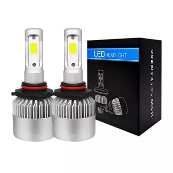 2 шт. Автомобильные ходовые огни H7 H1 H3 светодиодные фары дальнего света 9000LM 72W 6500K для автомобиля грузовика H7