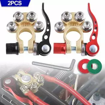 2 шт. автомобильные клеммы верхний пост 12 В быстроразъемные кабели разъемы провод кабель отключения разъемы автомобильные аксессуары