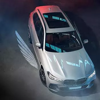 2 шт. Автомобильные крылья ангела, беспроводные автомобильные двери, автомобильное атмосферное освещение, теневой проектор, лампа, светодиодный декоративный свет, автомобильные аксессуары 1pairs