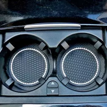 2 шт., автомобильные подставки, экологически чистый, высокоэластичный, пыленепроницаемый коврик для автомобиля красный