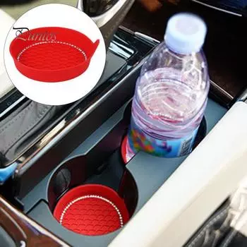 2 шт. автомобильные подставки износостойкие универсальные защитные от царапин теплоизоляционные нескользящие подстаканники силиконовые вставки для подстаканников синий