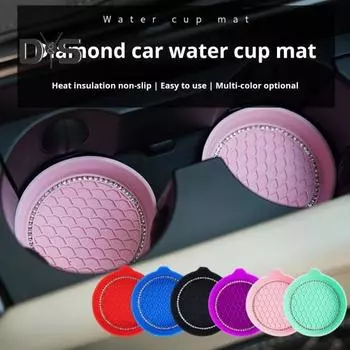 2 шт. автомобильные подставки износостойкие универсальные защитные от царапин теплоизоляционные нескользящие подстаканники силиконовые вставки для подстаканников синий