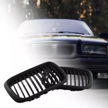 2 шт. автомобильные решетки, черная автоматическая передняя матовая решетка 51138195152 51138195151 для