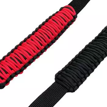 2 шт. автомобильные ручки для безопасности из паракорда, сменные ручки для Ford Bronco Jeep Wrangler чёрный