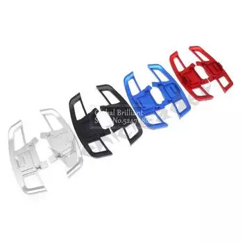 2 шт. автомобильный автоматический руль, удлинитель, рычаг переключения передач, металлический удлинитель для VW GOLF 7 GTI R GTD GTE MK7 2014-2018 серебряный