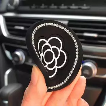2 шт. Автомобильный бриллиантовый камелия силиконовый интерьерный высококачественный модный искусственный подстаканник противоскользящий износ универсальный для женских украшений