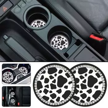 2 шт. Автомобильный держатель для стакана, противоскользящая вставка, подставки, накладки, аксессуары для интерьера, универсальные, идеально подходят для большинства стаканов