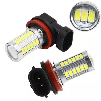 2 шт. автомобильный H8 H11 светодиодный 9005 9006 5630 33SMD противотуманный фонарь авто задний тормозной фонарь указатель поворота дневные ходовые огни лампа