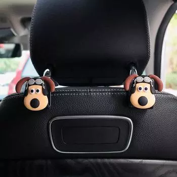 2 шт. Автомобильный крючок для милых собак, крючки для автомобильного сиденья, органайзер для спинки автомобильного сиденья, крючки для сумок, одежды, всякой всячины, вешалка, зажим