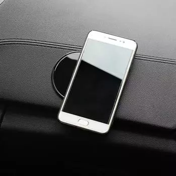 2 шт. автомобильный нескользящий коврик, многоразовый прочный адгезионный круглый противоскользящий коврик для приборной панели, бутылка 40mm прозрачный