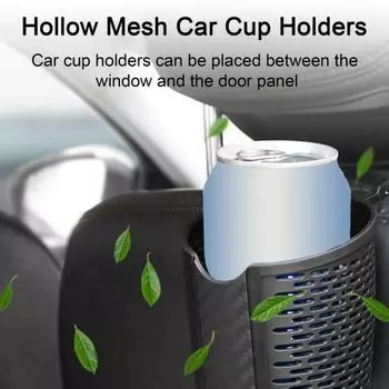 2 шт., автомобильный подголовник, подстаканник, карман для напитков, поднос для еды, крючок, дизайн, полая сетка, противоударный универсальный автомобильный ящик для хранения чёрный