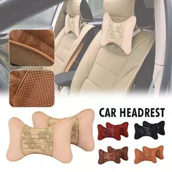 2 шт. автомобильный подголовник подушки для шеи подушка для отдыха дышащая поддержка сиденья аксессуары автомобильная подушка безопасности четыре сезона универсальный декор