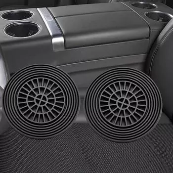 2 шт. автомобильный подстаканник подставка для напитков украшение интерьера противоскользящее режущее изделие чёрный