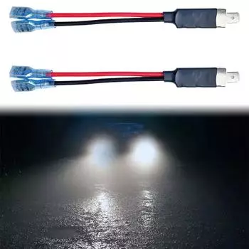 2 шт. автомобильный провод H1 аксессуары для лампочек H1 кабель шнур гнездо дропшиппинг адаптер удлинитель T6I0