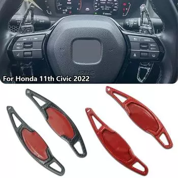 2 шт. автомобильный руль лепестки ABS удлинитель рычага переключения передач помощь подрулевые переключатели аксессуары для 11-го поколения Honda Civic 2024