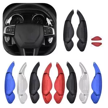 2 шт. автомобильный руль подрулевой переключатель удлинитель рычаг переключения передач алюминиевый для Land Range Rover Evoque Discovery Sport Jaguar XF XE чёрный