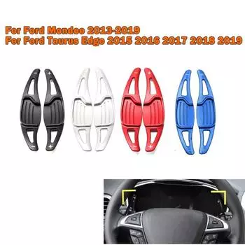 2 шт. автомобильный руль подрулевой переключатель удлинитель аксессуары подходят для Ford Mondeo Taurus Edge Lincoln MKC MKX MKS 2010-2013 чёрный