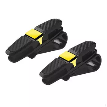 2 шт., автомобильный солнцезащитный козырек, держатель для солнцезащитных очков, зажим для билетных карт, компактные автомобильные аксессуары, универсальные золотой