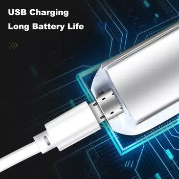 2 шт. Автомобильный светодиодный светильник для внутреннего освещения, атмосферная лампа, перезаряжаемый автомобильный ночник для предупреждения столкновений