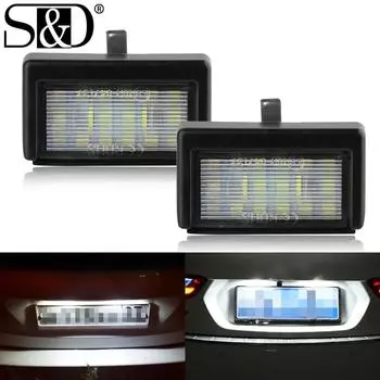 2 шт. автомобильный светодиодный светильник для номерного знака, ксеноновая белая лампа Canbus, лампа для Mercedes Benz ML W164 (МЛ300 МЛ350 МЛ450 МЛ500) ГЛ X164 A4528200056