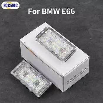 2 шт. Автомобильный задний фонарь подсветки номерного знака 12 В 18SMD светодиодная лампа для BMW E66 E65 7 серии 2001 2002 2003 2004 2005 2006 2007 2008