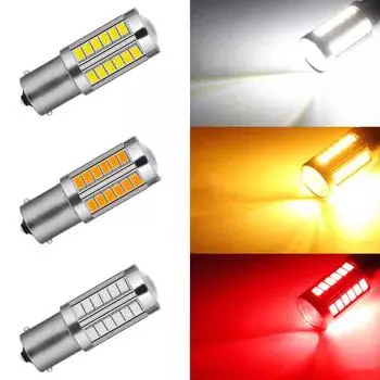 2 шт. автомобиль P21W BA15S 1156 33 Smd Led 5630 автомобильные тормозные лампы дневные лампы автомобильные задние лампы авто лампа заднего хода 2Pcs белый