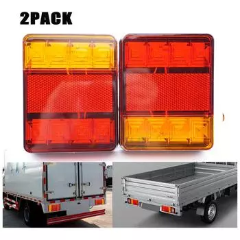 2 шт. Автомобиль светодиодный задний фонарь стоп задний фонарь лодка прицеп грузовик караван водонепроницаемый 2 pcs
