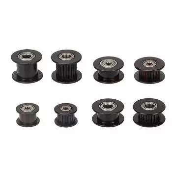 2 шт. Аксессуары для 3D-принтера: синхронное колесо 2GT, шкив H-образного ремня с 20 зубьями, алюминиевый натяжной шкив привода, ширина полосы 10 мм