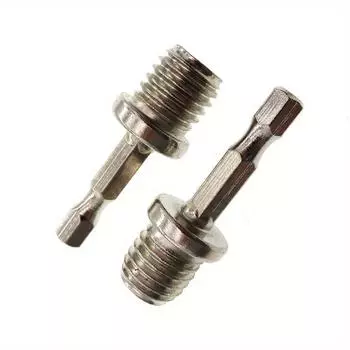 2 шт. Аксессуары для электроинструмента Самоклеящийся диск Полировальный диск Соединительный стержень Шестигранная головка преобразователя электрической дрели M14 2pcs