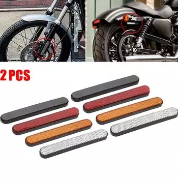2 шт. Аксессуары для модификации мотоцикла, светящиеся наклейки, светоотражающие полосы, декоративные боковые отражатели, отражатели