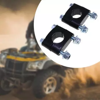 2 шт. Аксессуары для подъема руля мотоцикла, прямая замена, черный сплав, диаметр отверстия 22 мм