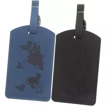 2 шт. Багажная бирка с картой мира, бирка против потери, посадочный талон для путешествий, бирка для дорожной сумки graypink