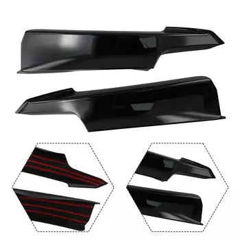 2 шт. бампер боковой сплиттер крышка для BMW 3 серии F30 M Sport 320i 325i 13-2019 передний бампер спойлер крышка полоса ABS комплект чёрный