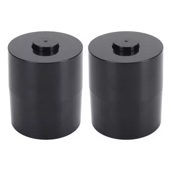2 шт., банка для хранения клея для ногтей, портативная герметичная вакуумная герметичная банка для наращивания ресниц, черная