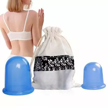 2 шт. банки для тела помогают расслабиться, разглаживают тонкие линии, силиконовые вакуумные присоски для массажа для семьи