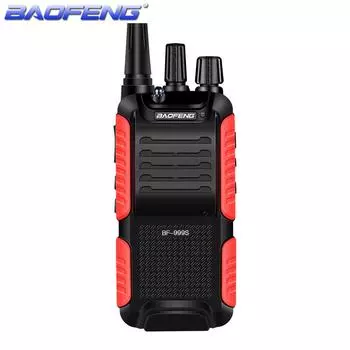 2 шт. Baofeng BF-999S рации UHF радиостанции 5 Вт 1800 мАч портативная портативная радиостанция дальнего действия BF-999S обновление двусторонней радиосвязи BF-888s Plus 2pcs-UK Plug чёрный