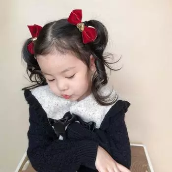 2 шт. бархатная резинка для волос Love Hair Rope аксессуары для волос заколка-бабочка для волос