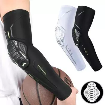 2 шт. баскетбольные налокотники, компрессионные волейбольные рукава, защита для фитнеса, спортивные тренировочные нарукавники M