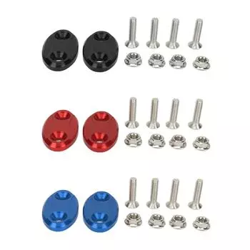 2 шт., базовая крышка зеркала заднего вида для мотоцикла, алюминиевый сплав, крышка с отверстием для зеркала лобового стекла для S1000RR 2 Black