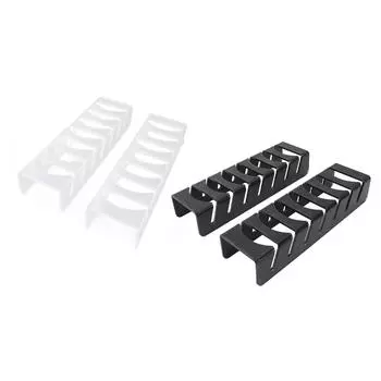 2 шт. бейсбольные держатели, акриловая стойка-органайзер для шляп, подставка для хранения, каждая вместимость 7 шляп Transparent