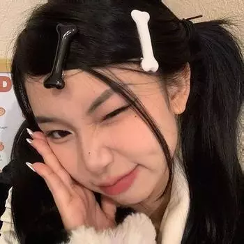 2 шт. Белая костяная заколка для волос, милая мультяшная невидимка для девочек, модные собачьи косточки, украшения, маленькие шпильки, заколки, аксессуары оптом 2pcs чёрный