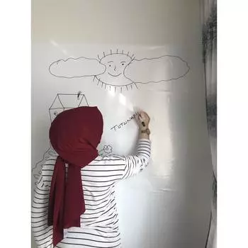 2 шт. белая смарт-бумажная доска 100x100 см, доска для письма с ручкой, подарок, наклеивается на стену, стекло, классную доску